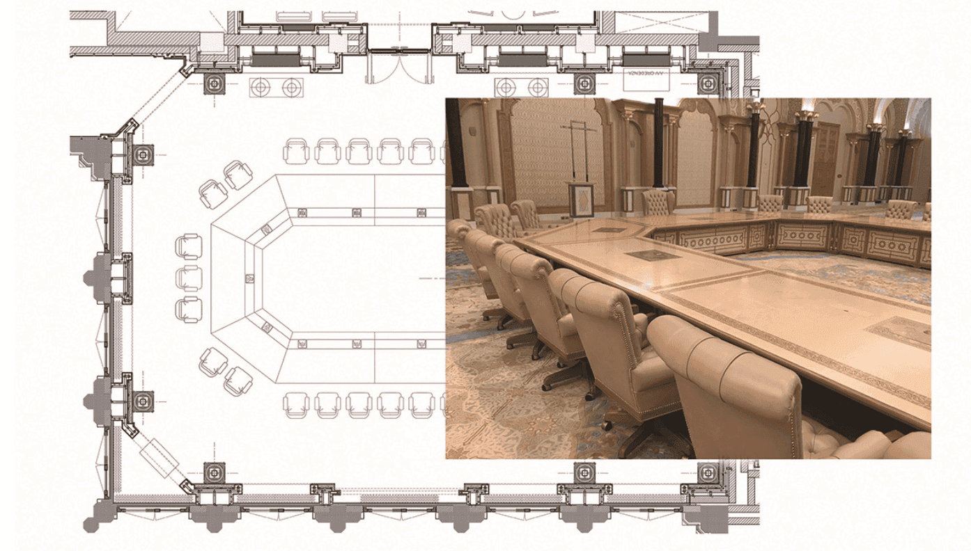 Presidential Palace aerial perspective